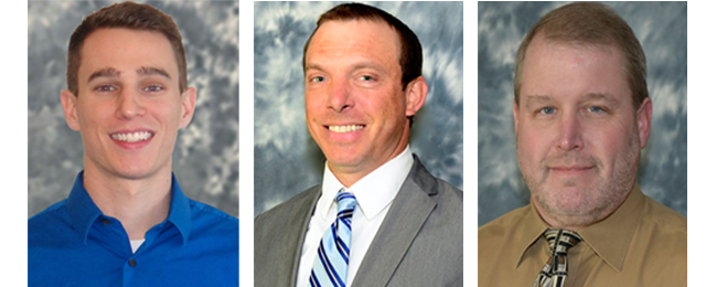 Left to Right:  Ryan J. O'Hearn, EIT; Paul W. Winkler, PE; Brian K. Young