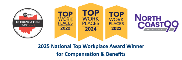 R.E. Warner Workplace Award Logos Top Workplaces Early Professional Firms NorthCoast 99